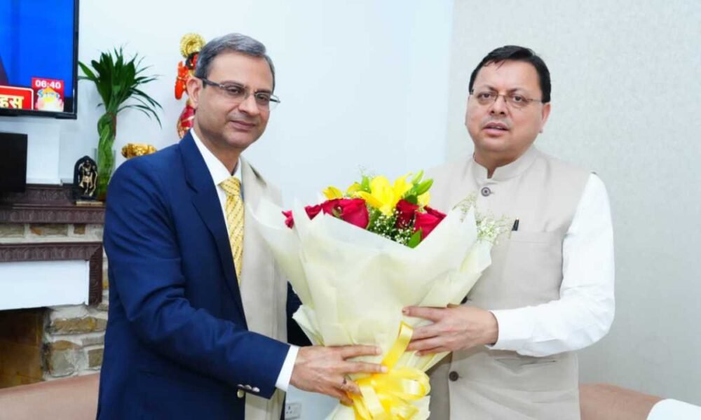 मुख्यमंत्री पुष्कर सिंह धामी से आरबीआई गवर्नर संजय मल्होत्रा ने की शिष्टाचार भेंट